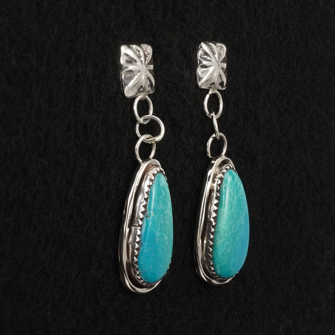 Ernest Hawthorne Turquoise & Sterling Silver Earrings