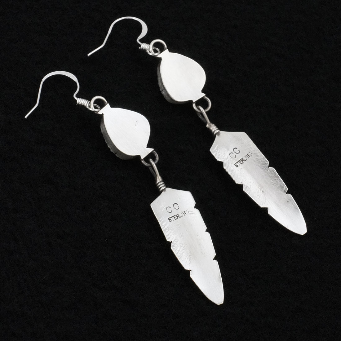 Chris Charley Turquoise & Sterling Silver Earrings