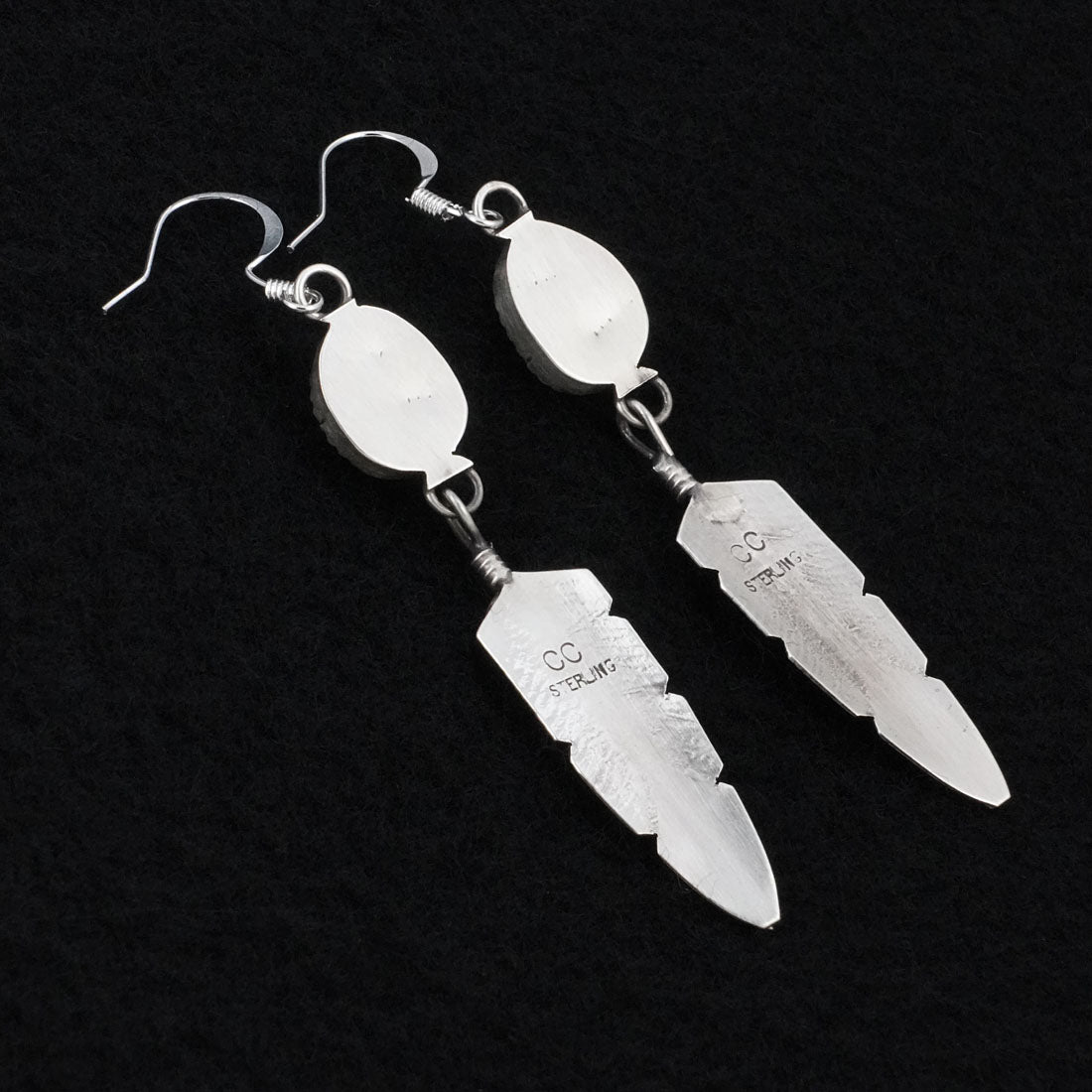 Chris Charley Turquoise & Sterling Silver Earrings