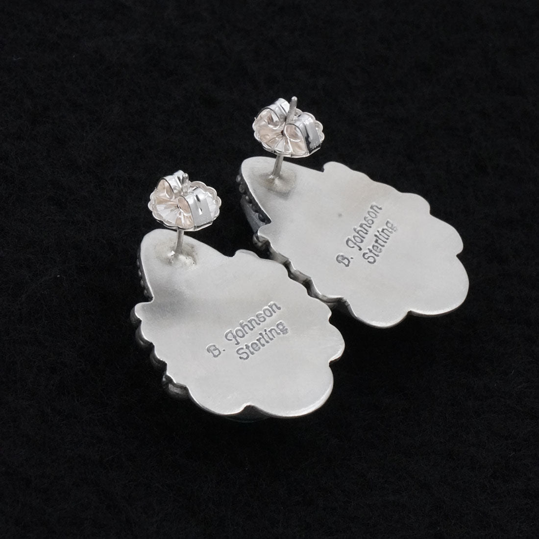 Bobby Johnson Turquoise & Sterling Silver Earrings