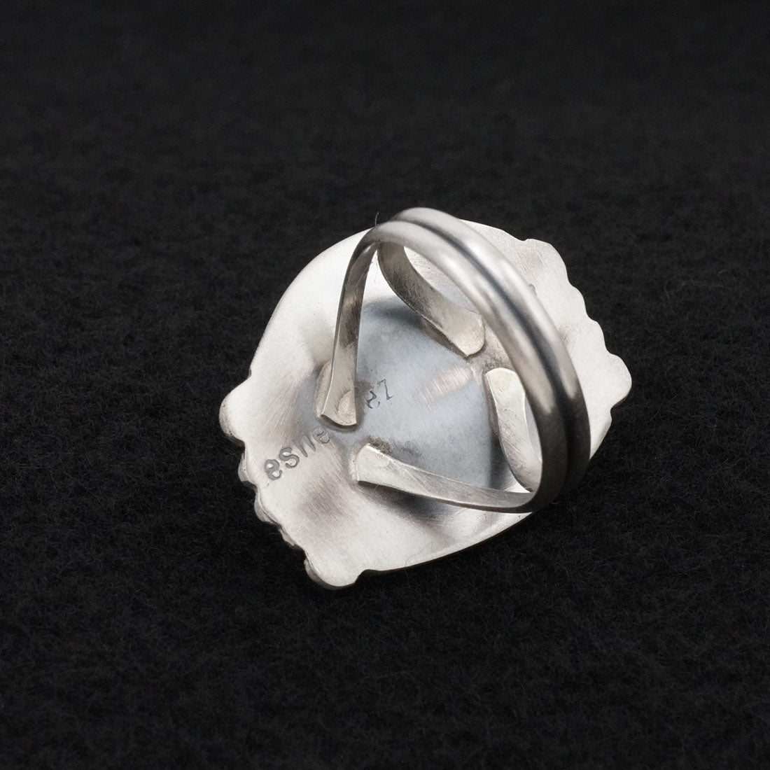 Leslie Nez Turquoise & Sterling Silver Ring Size 9.5