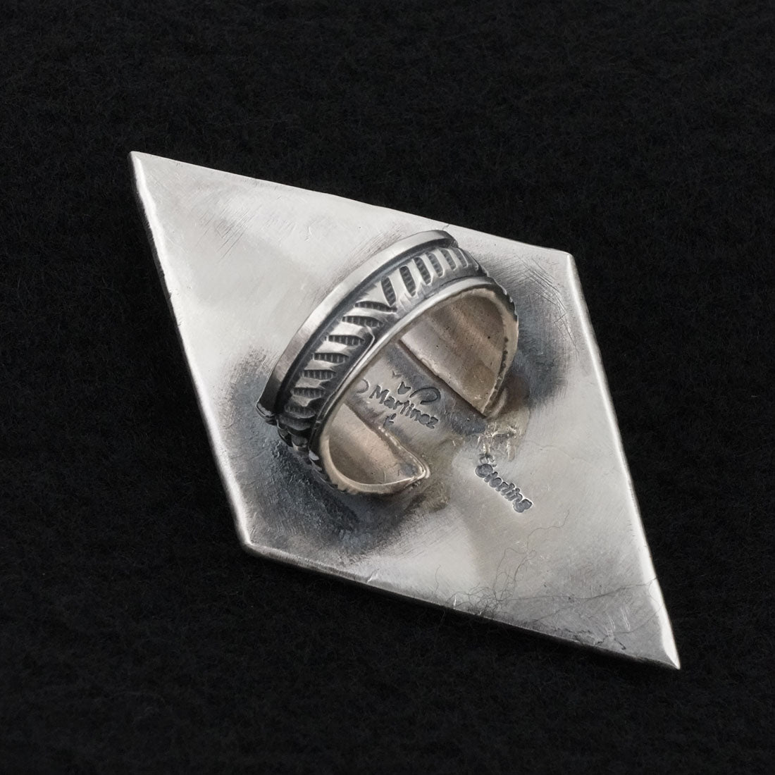 Dexter Martinez Turquoise & Sterling Silver Ring Size 7