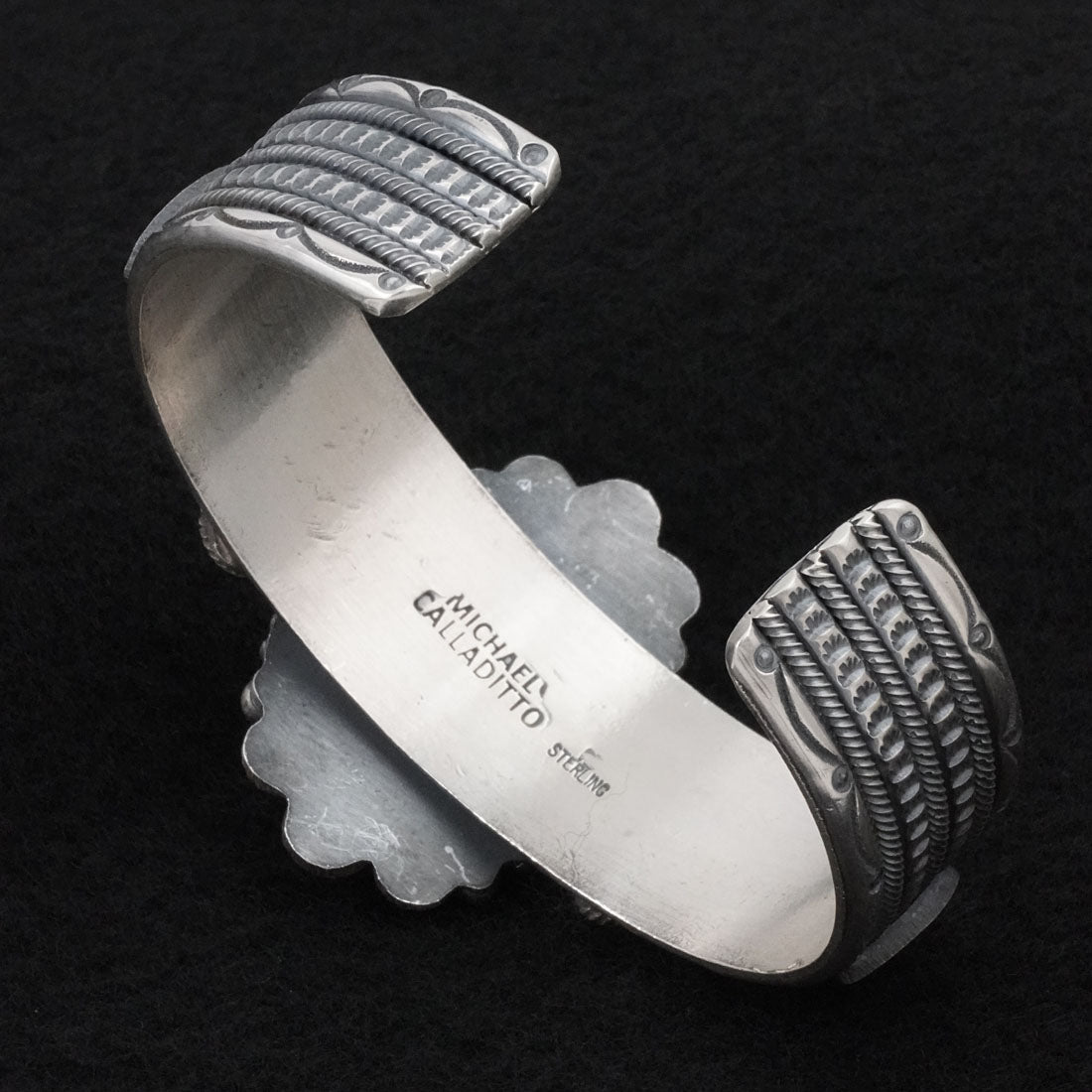 Michael Calladitto Turquoise & Sterling Silver Bracelet