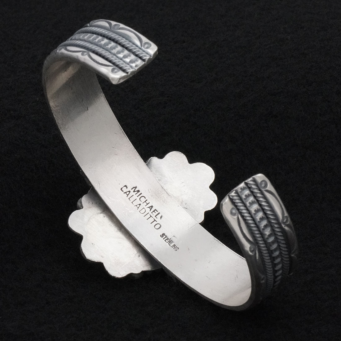 Michael Calladitto Turquoise & Sterling Silver Bracelet