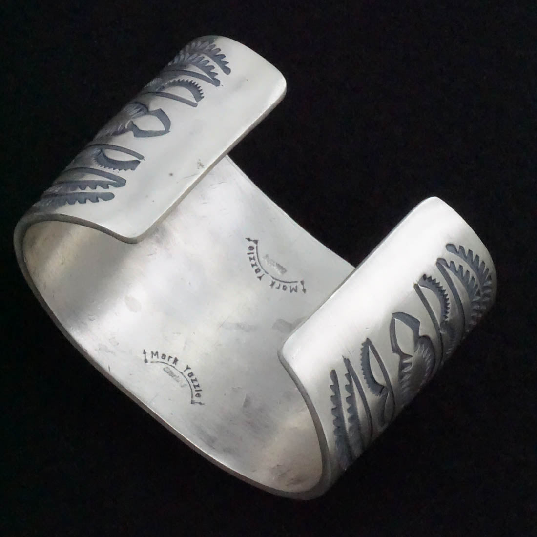 Mark Yazzie White Buffalo & Sterling Silver Bracelet