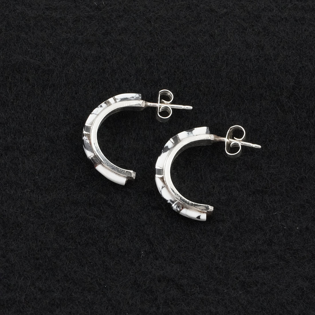 Terrance Panteah White Buffalo & Sterling Silver Earrings