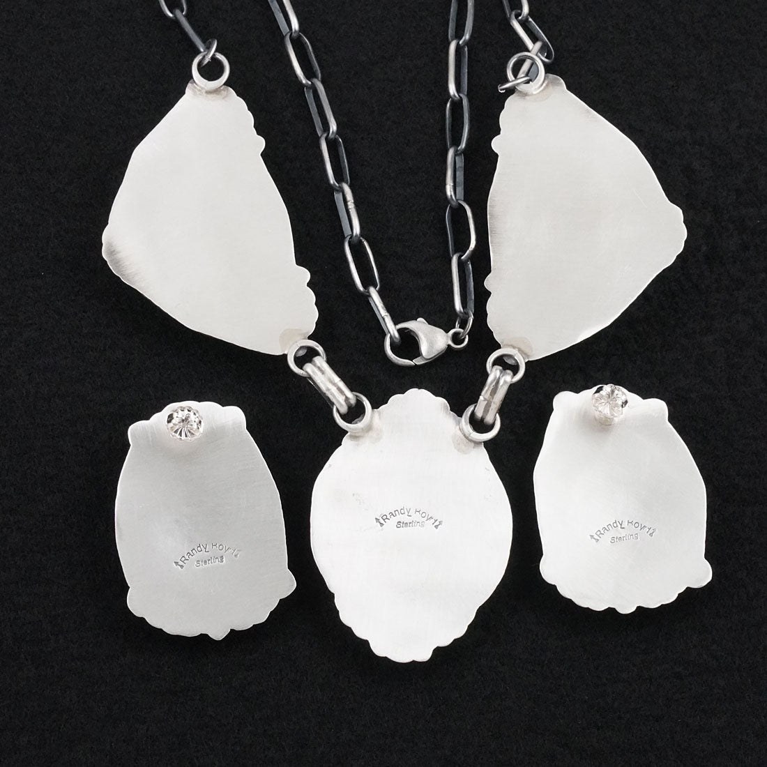 Randy Boyd Turquoise & Sterling Silver Necklace Set