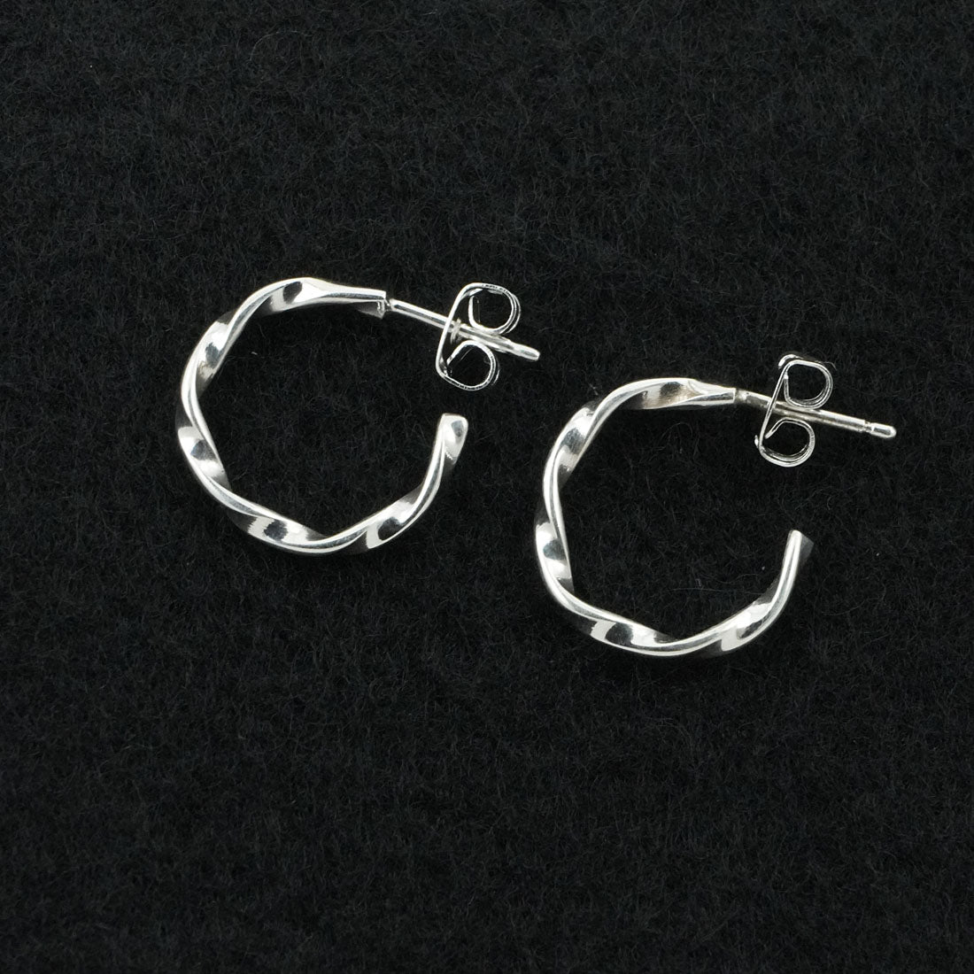 Elaine Tahe Sterling Silver Hoop Earrings