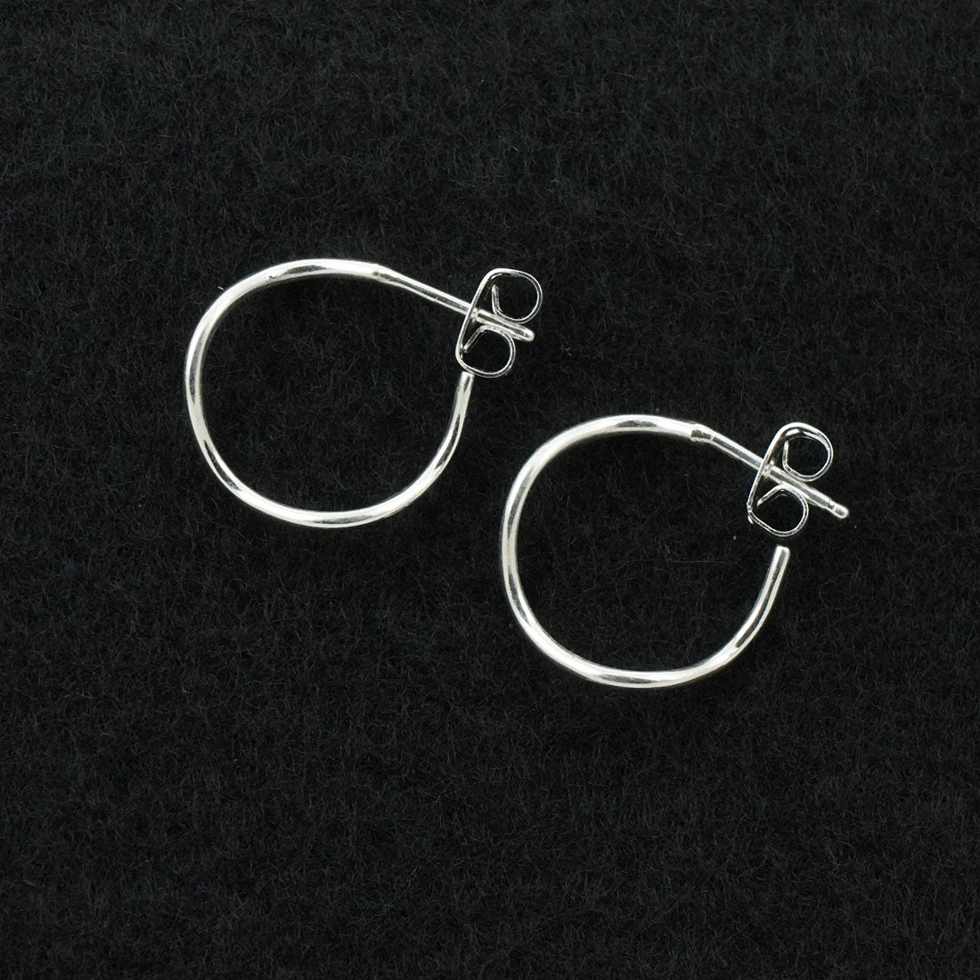 Elaine Tahe Sterling Silver Hoop Earrings