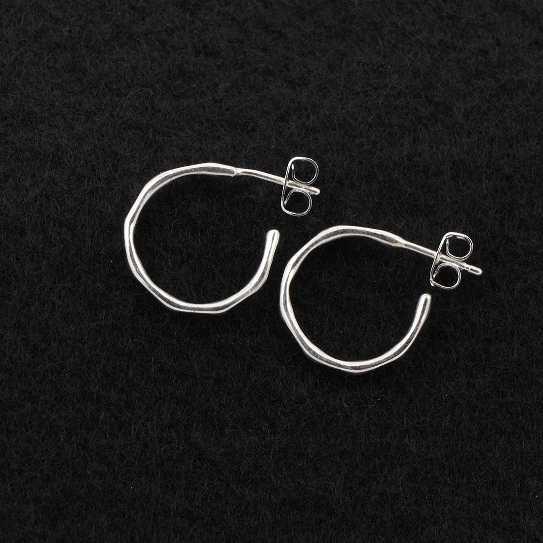 Elaine Tahe Sterling Silver Hoop Earrings