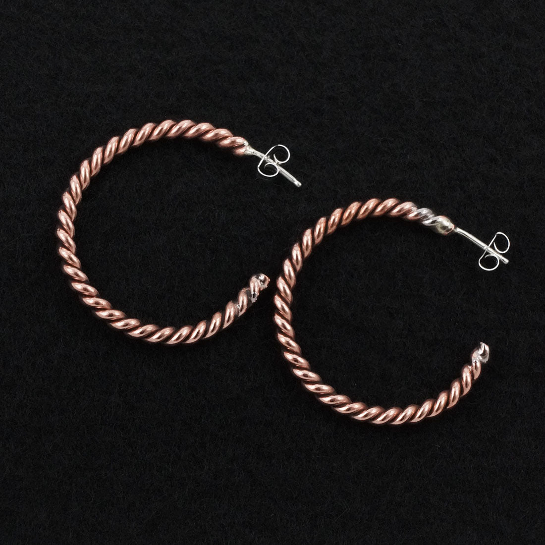 Elaine Tahe Copper Hoop Earrings