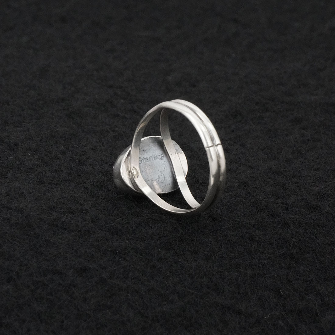 Rosemary Saunders Turquoise & Sterling Silver Ring Size 6.5