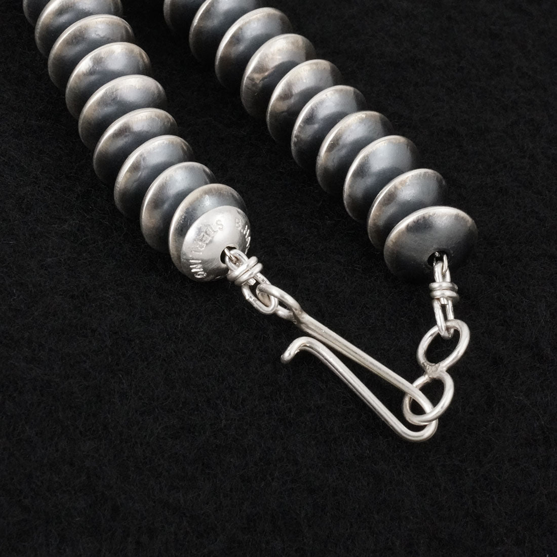 Bryannen Halwood Sterling Silver Navajo Pearl Necklace 22"