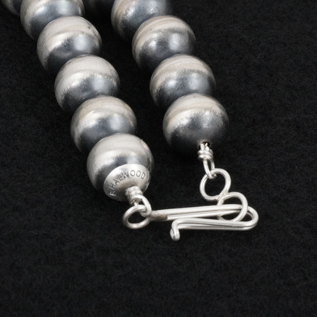 Bryannen Halwood Sterling Silver Navajo Pearl Necklace 22"