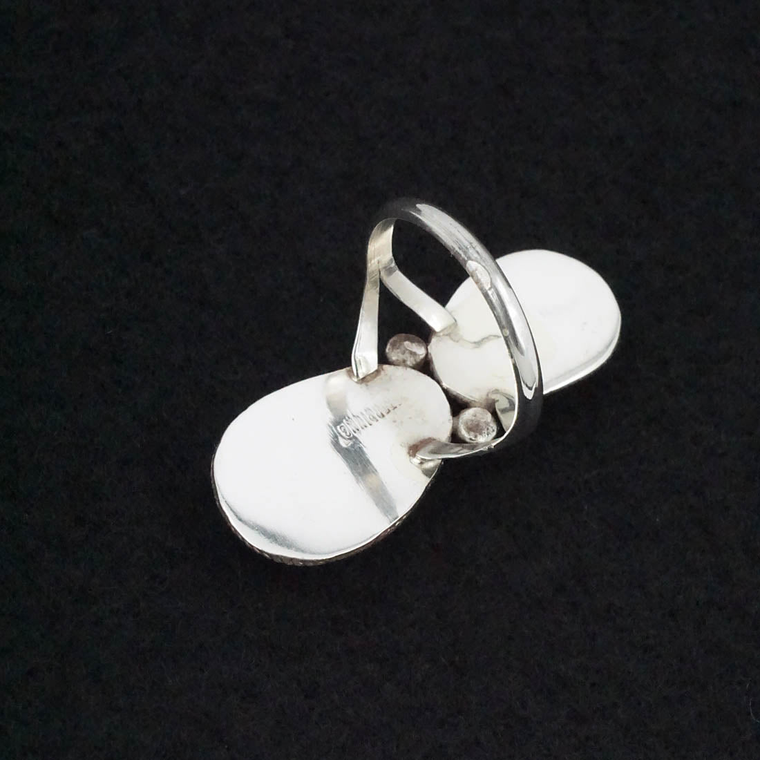 Ernest Hawthorne Turquoise & Sterling Silver Ring Size 7.5