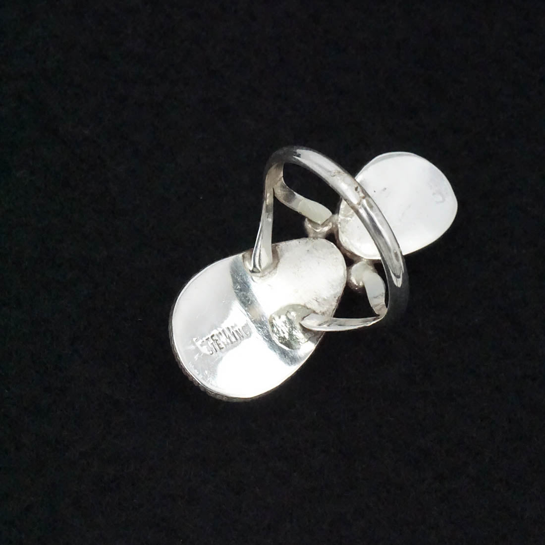 Ernest Hawthorne Turquoise & Sterling Silver Ring Size 7.25