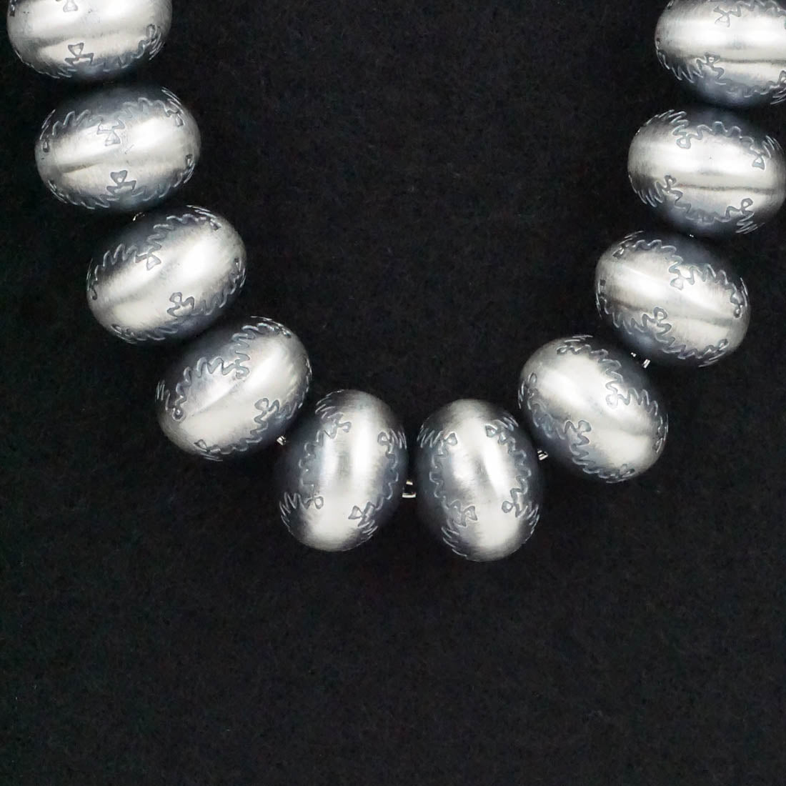Bryannen Halwood Sterling Silver Navajo Pearl Necklace 26"