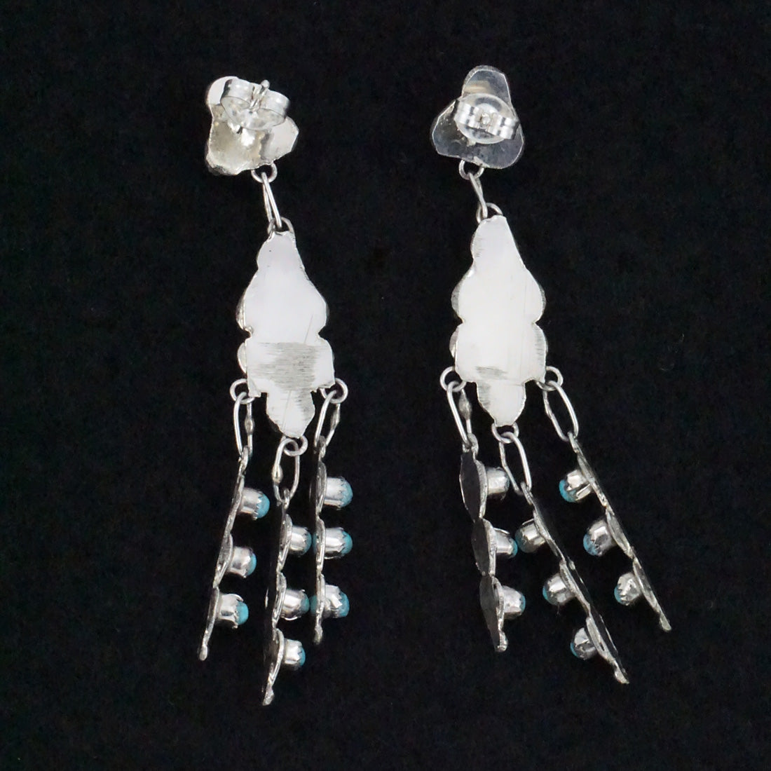 Wayne Johnson Turquoise & Sterling Silver Earrings