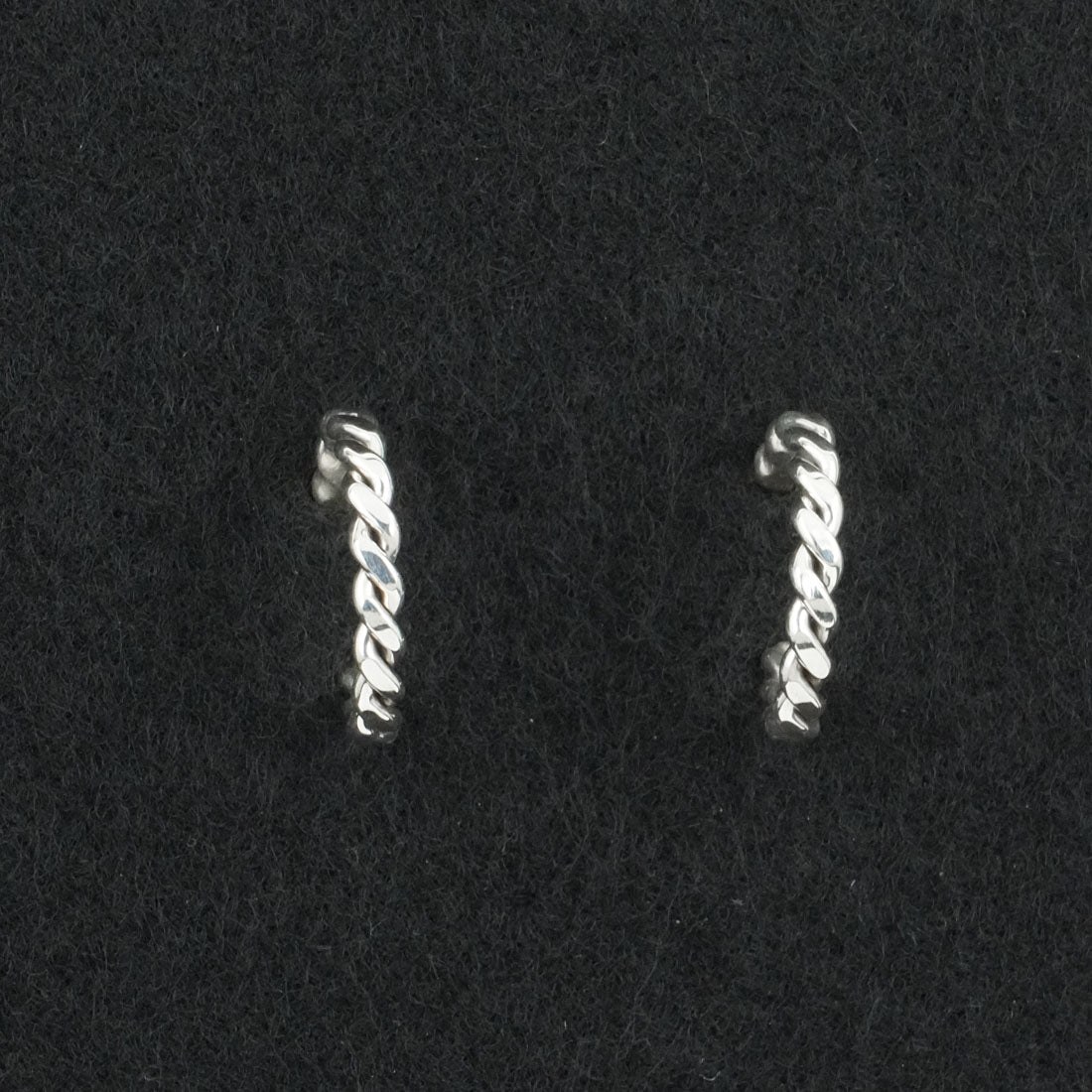 Elaine Tahe Sterling Silver Hoop Earrings