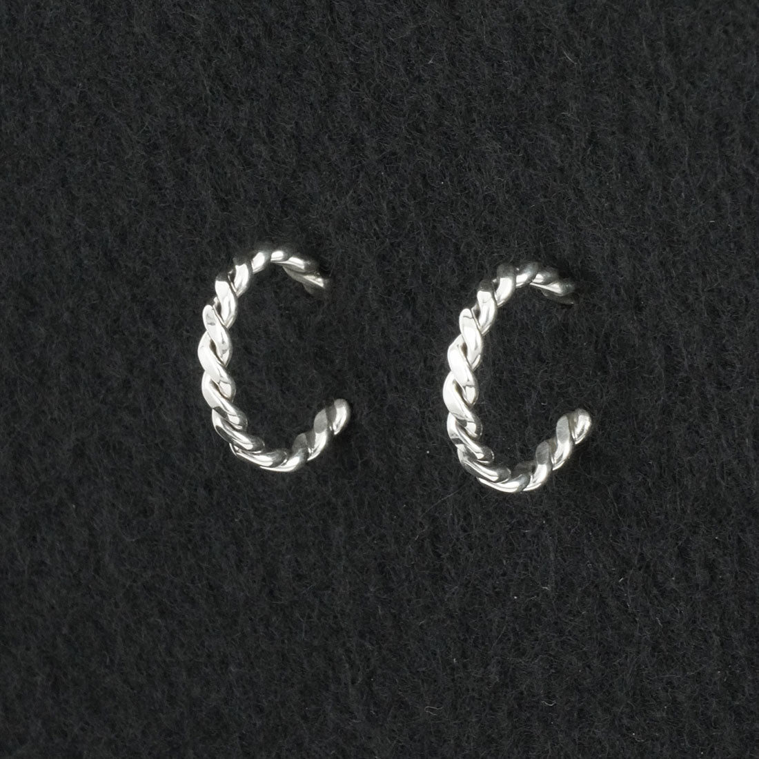 Elaine Tahe Sterling Silver Hoop Earrings