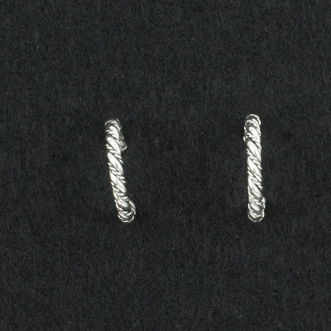 Elaine Tahe Sterling Silver Hoop Earrings