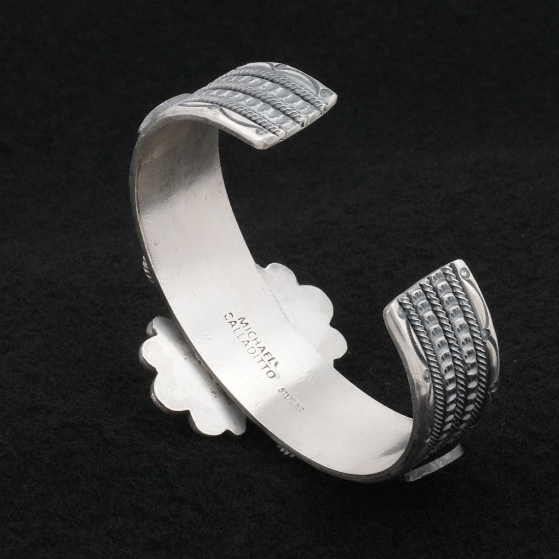 Michael Calladitto Turquoise & Sterling Silver Bracelet