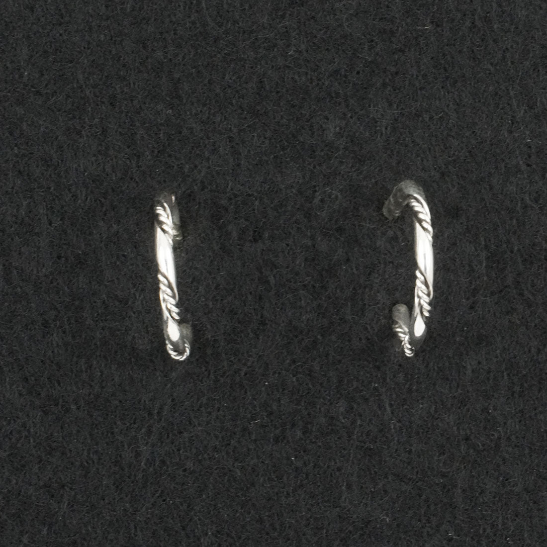 Elaine Tahe Sterling Silver Hoop Earrings