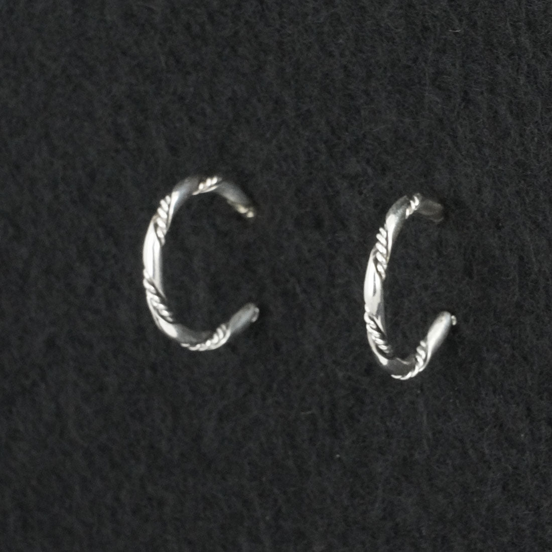 Elaine Tahe Sterling Silver Hoop Earrings