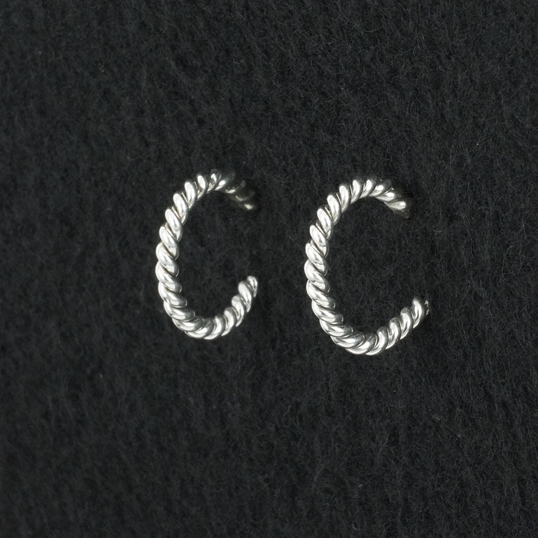 Elaine Tahe Sterling Silver Hoop Earrings