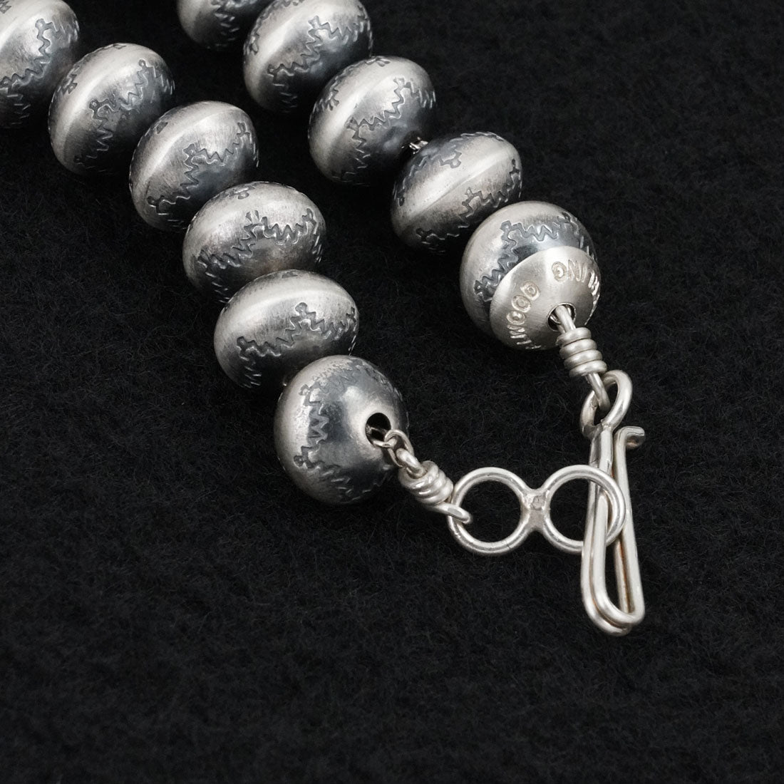 Bryannen Halwood Sterling Silver Navajo Pearl Necklace 18"