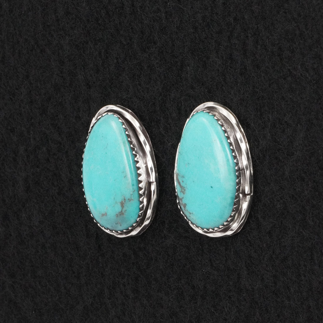Ernest Hawthorne Turquoise & Sterling Silver Earrings
