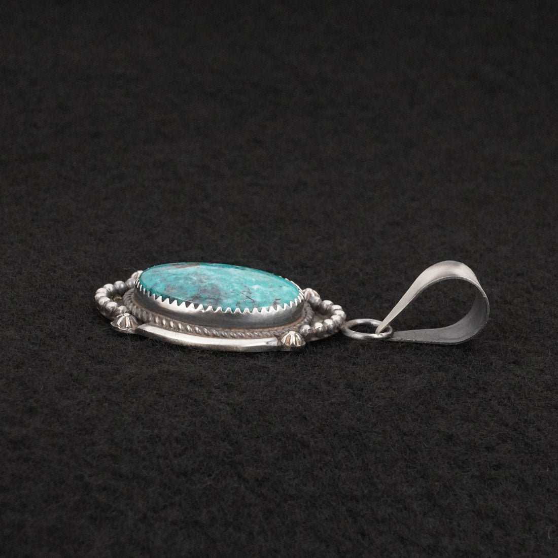 Leslie Nez Turquoise & Sterling Silver Pendant