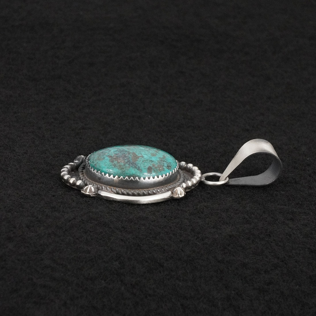 Leslie Nez Turquoise & Sterling Silver Pendant