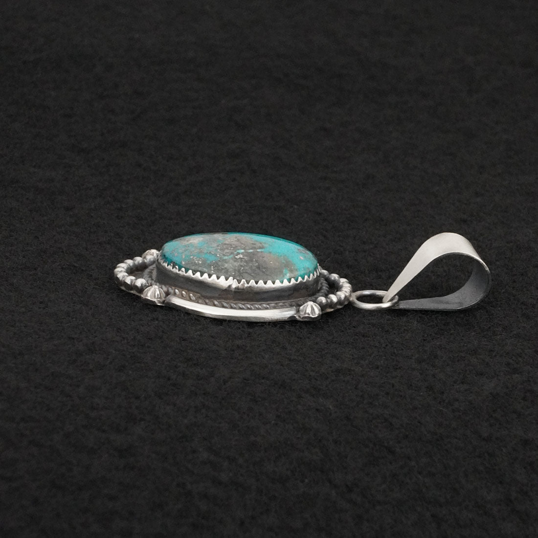 Leslie Nez Turquoise & Sterling Silver Pendant