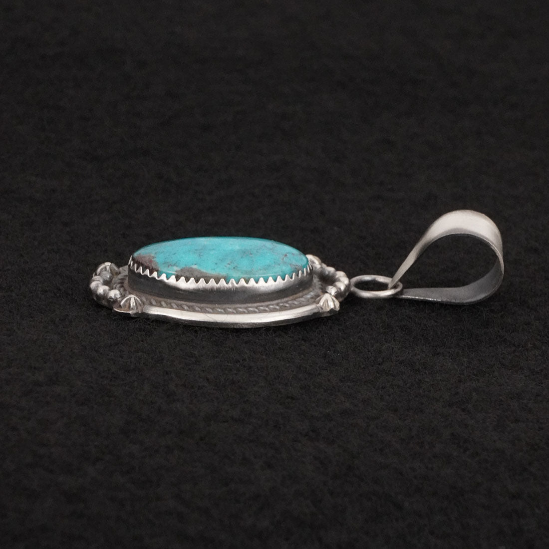 Leslie Nez Turquoise & Sterling Silver Pendant