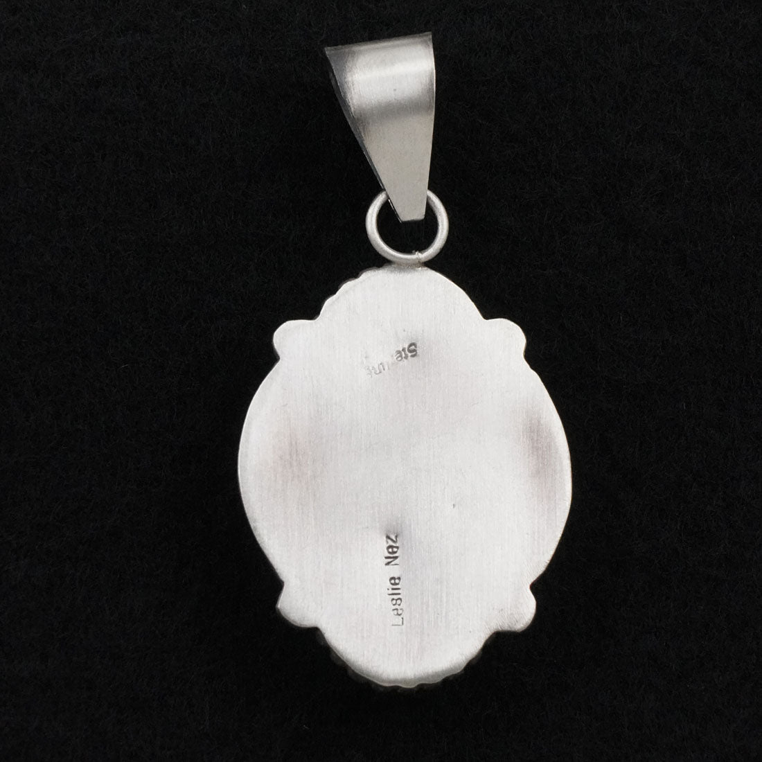 Leslie Nez Turquoise & Sterling Silver Pendant