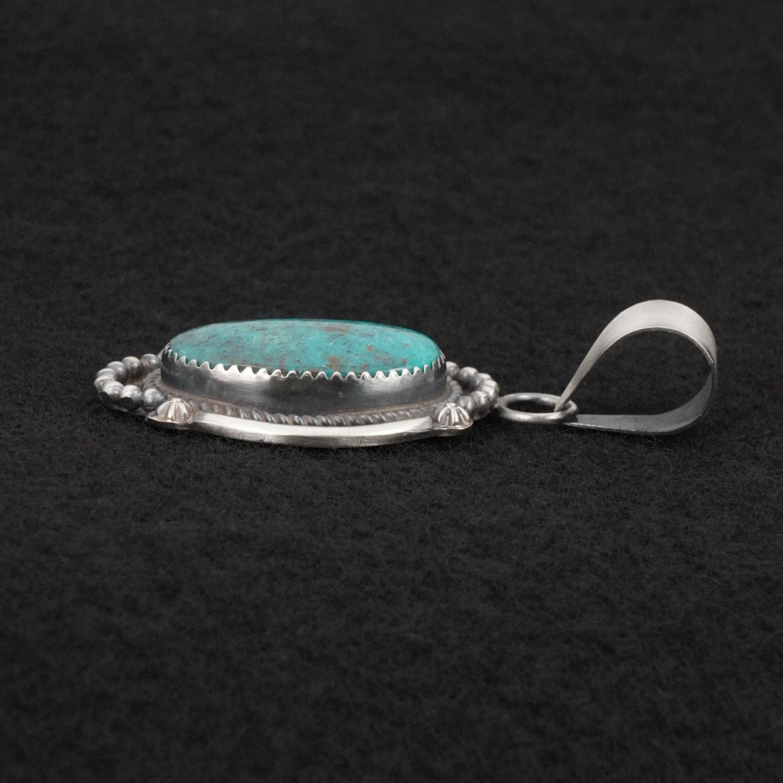 Leslie Nez Turquoise & Sterling Silver Pendant