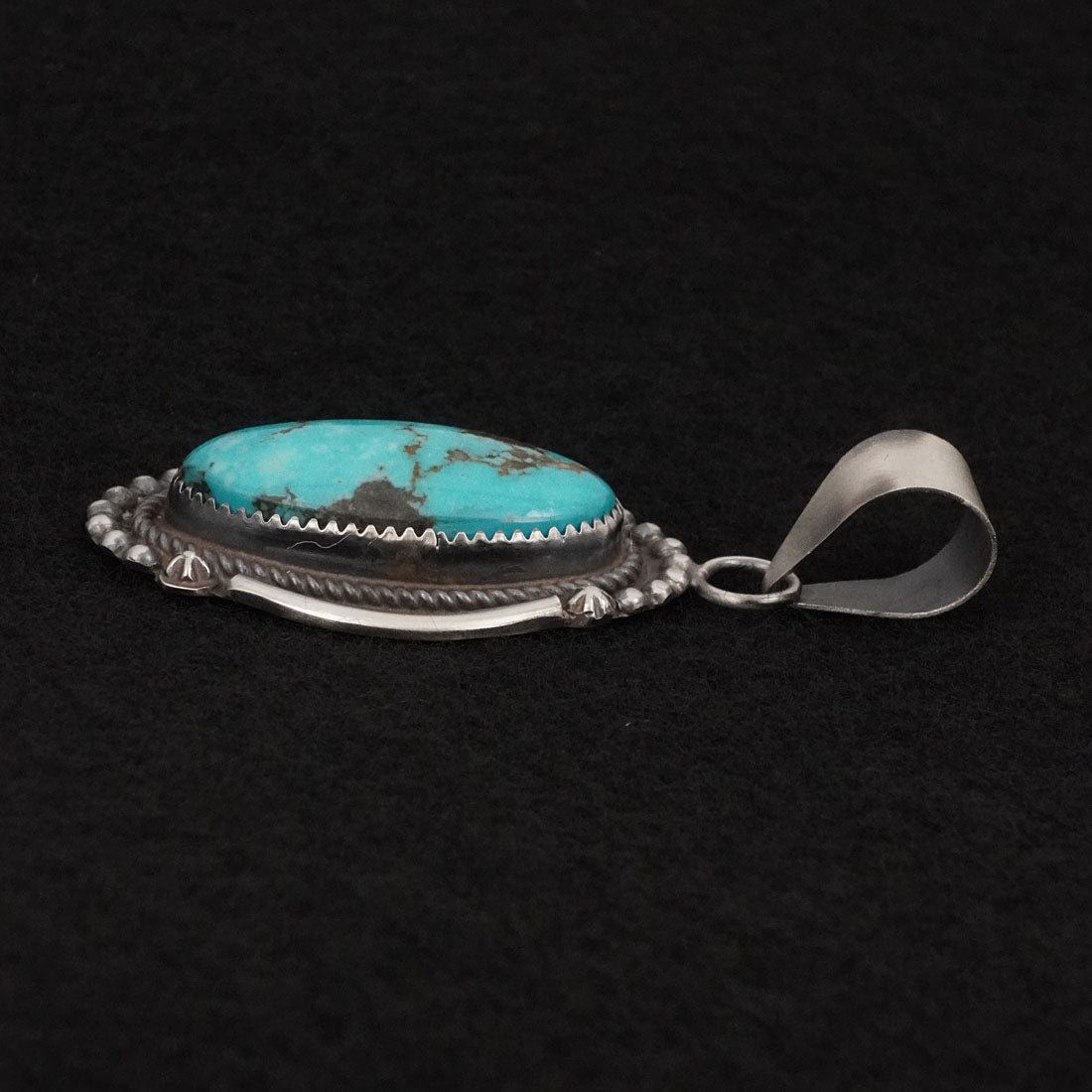 Leslie Nez Turquoise & Sterling Silver Pendant