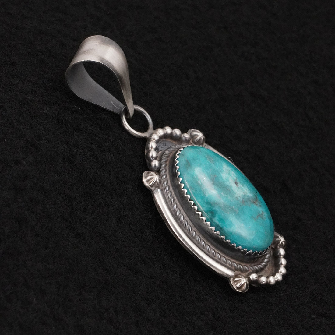 Leslie Nez Turquoise & Sterling Silver Pendant