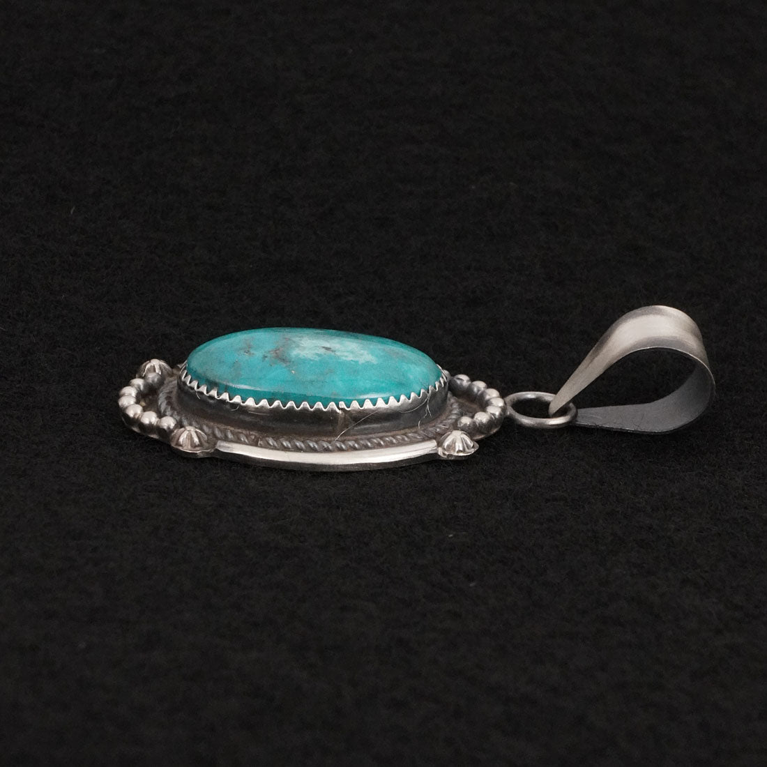 Leslie Nez Turquoise & Sterling Silver Pendant