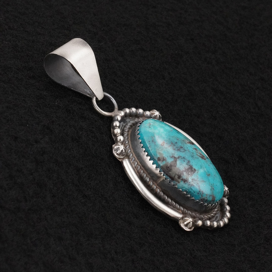 Leslie Nez Turquoise & Sterling Silver Pendant