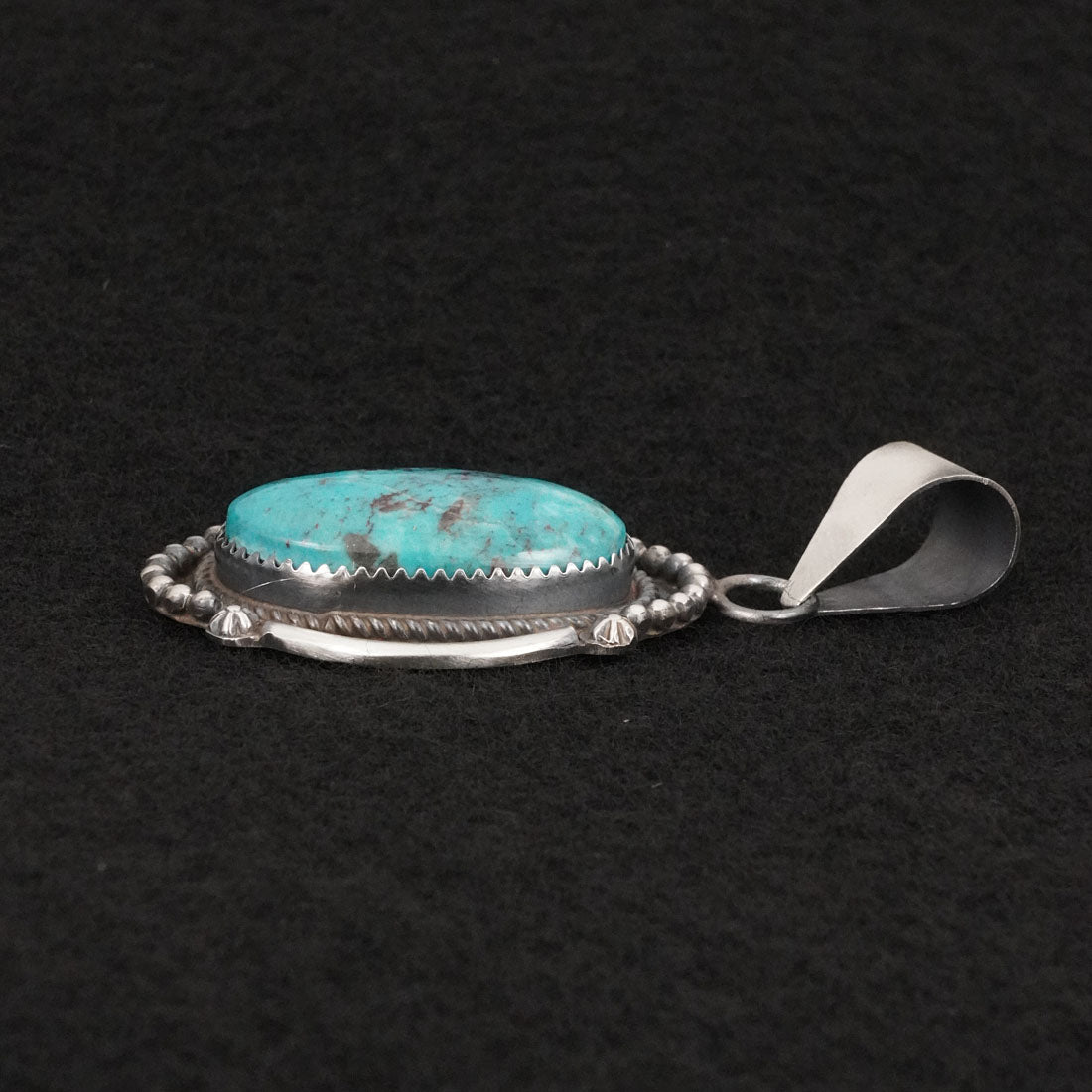 Leslie Nez Turquoise & Sterling Silver Pendant