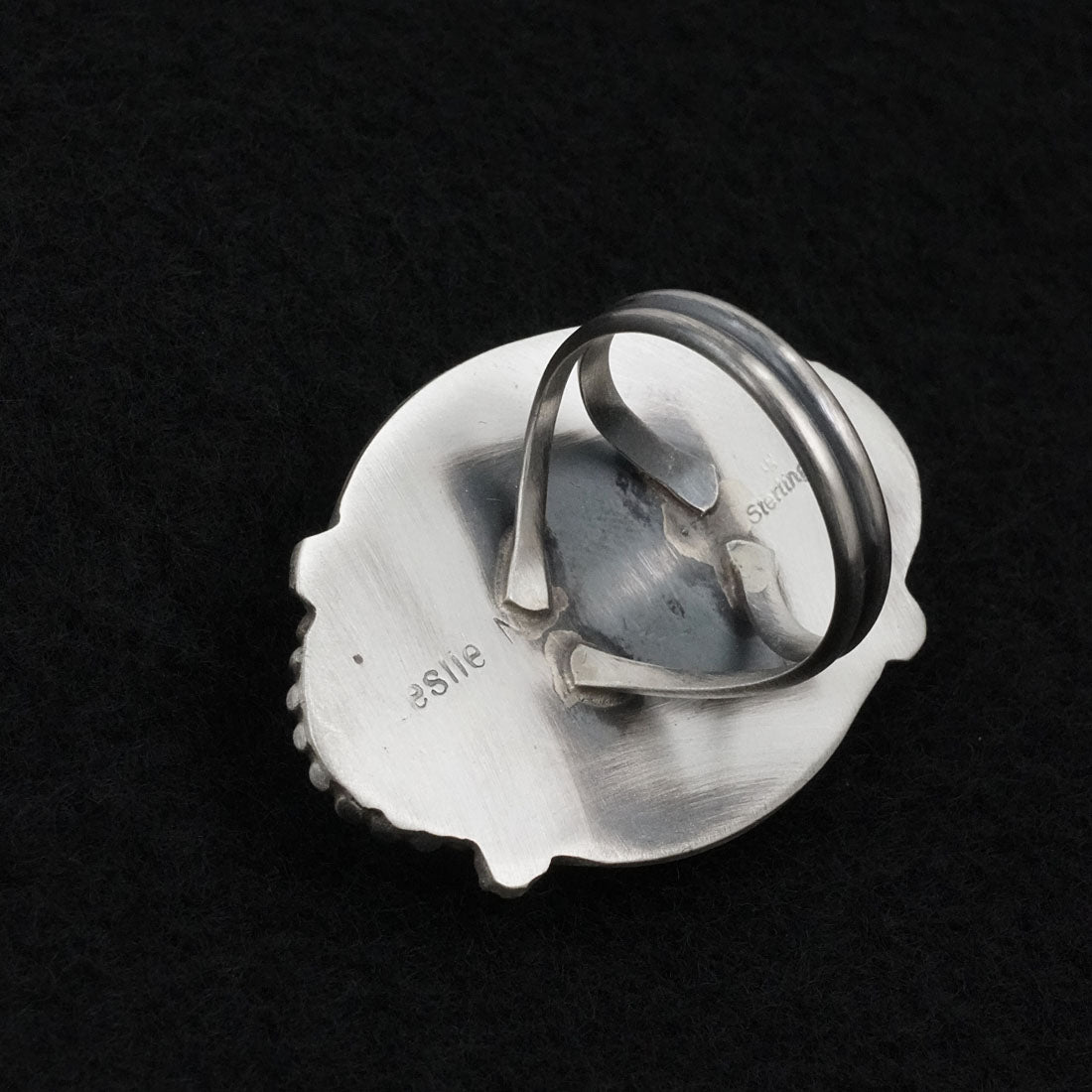 Leslie Nez Turquoise & Sterling Silver Ring Size 9.5