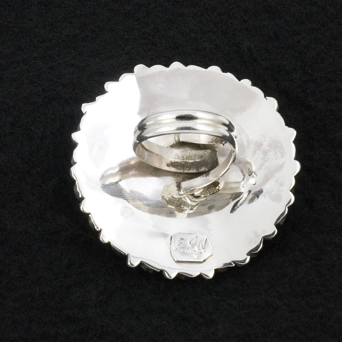 Eunise Wilson Turquoise & Sterling Silver Ring Size Adj.