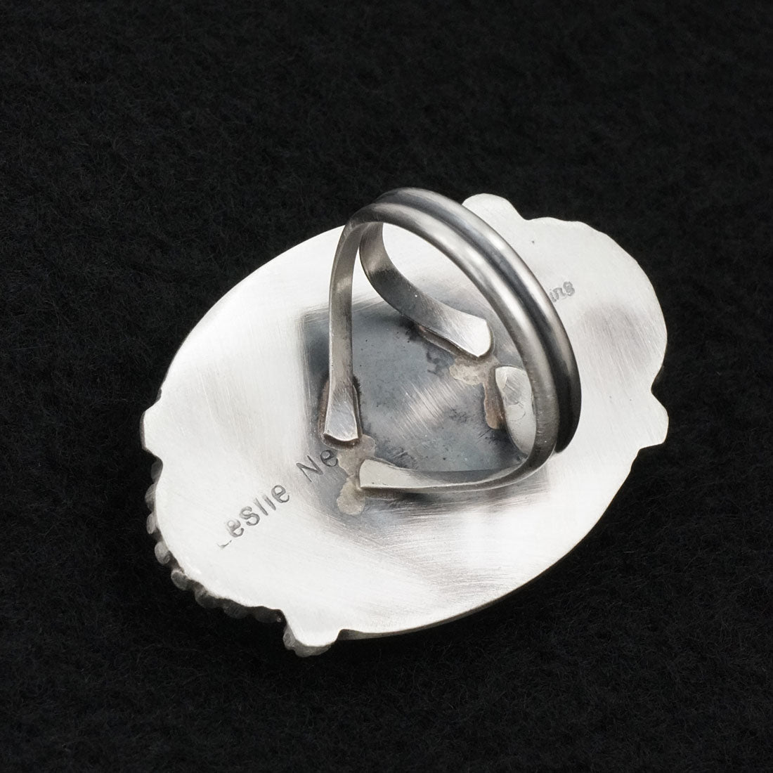 Leslie Nez Turquoise & Sterling Silver Ring Size 9