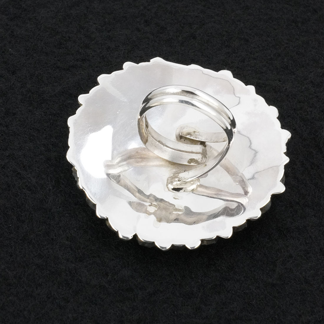 Eunise Wilson Turquoise & Sterling Silver Ring Size Adj.