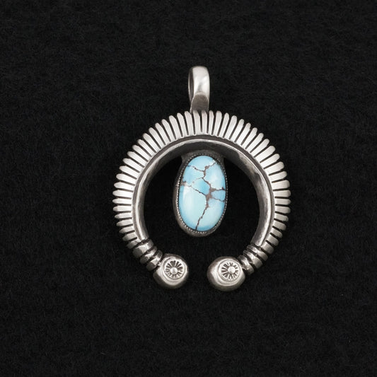 Calvin Martinez Turquoise & Sterling Silver Pendant