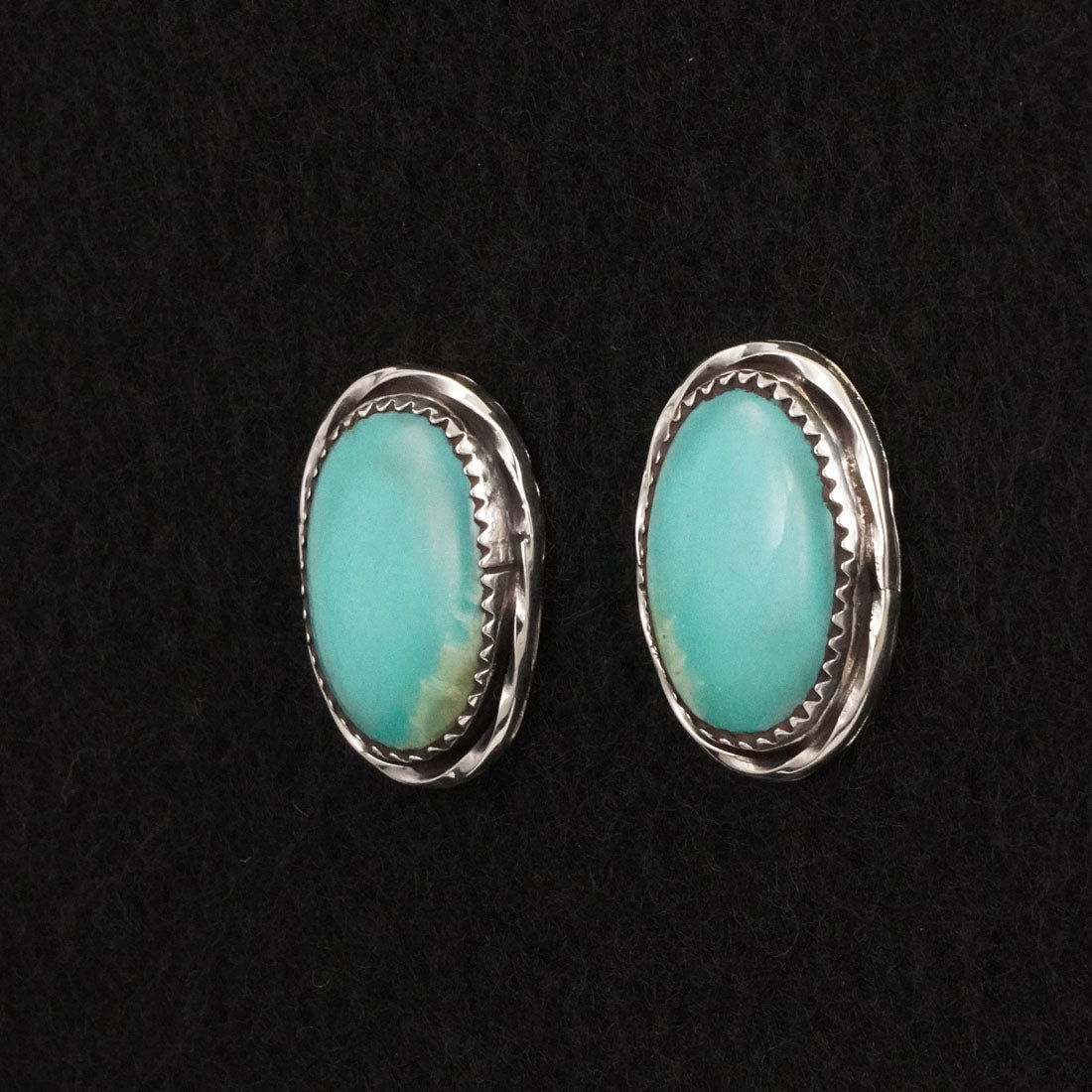 Ernest Hawthorne Turquoise & Sterling Silver Earrings
