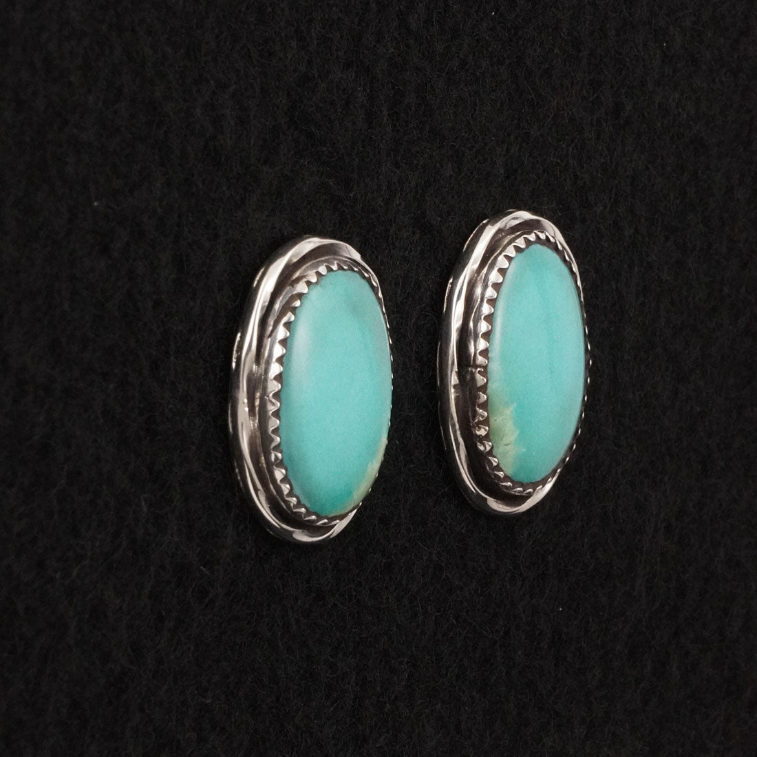 Ernest Hawthorne Turquoise & Sterling Silver Earrings
