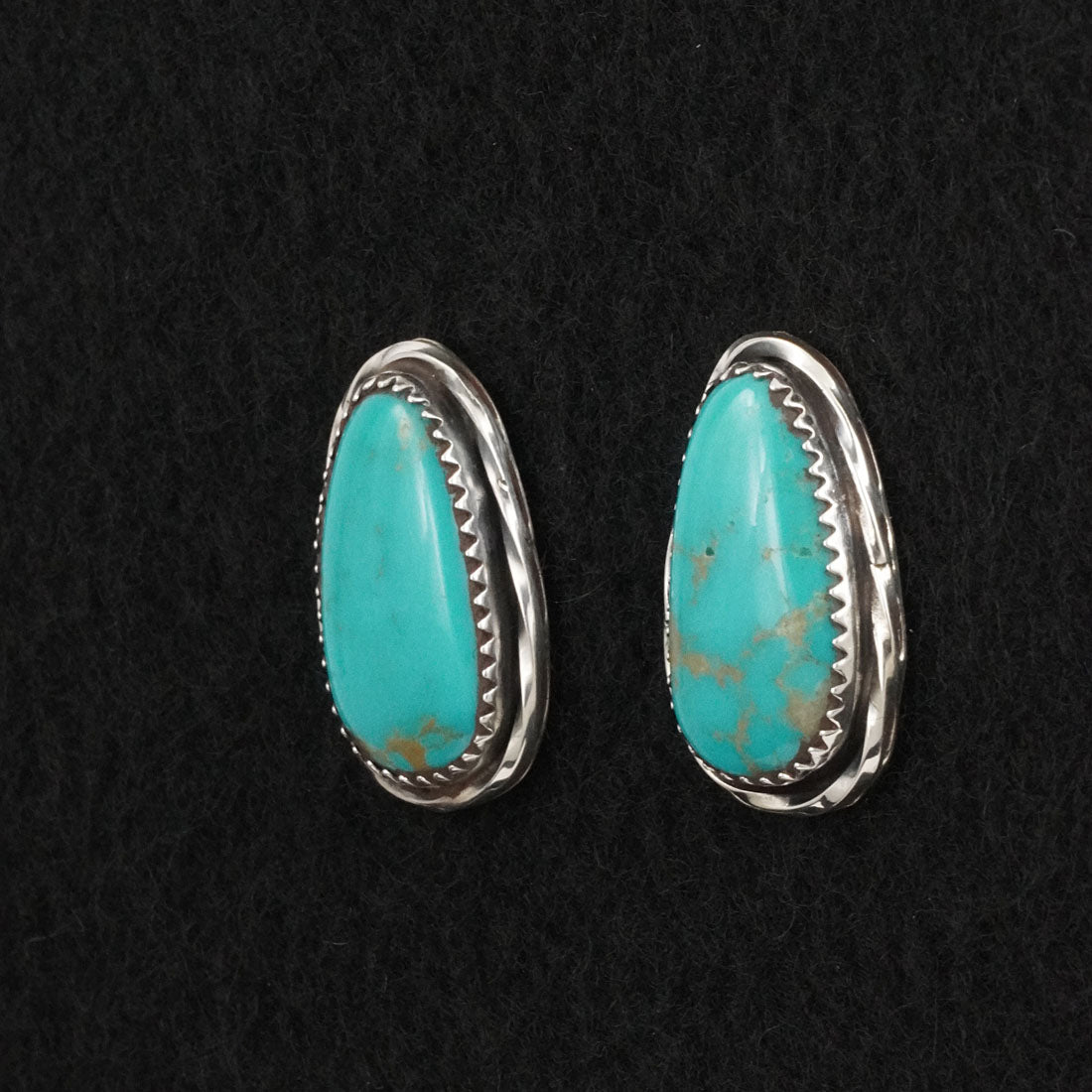 Ernest Hawthorne Turquoise & Sterling Silver Earrings